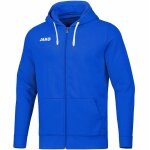JAKO Freizeit-Kapuzenjacke Base (70% Baumwolle) royalblau Kinder