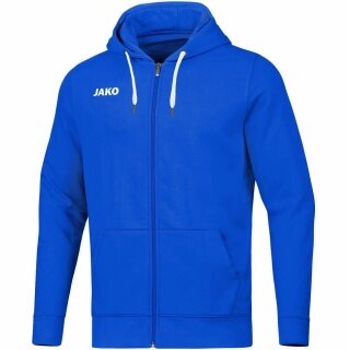JAKO Freizeit-Kapuzenjacke Base (70% Baumwolle) royalblau Kinder