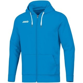 JAKO Freizeit-Kapuzenjacke Base (70% Baumwolle) hellblau Kinder