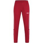 JAKO Sport-Freizeithose Power (Stretch-Micro-Twill) lang rot/weiss Damen