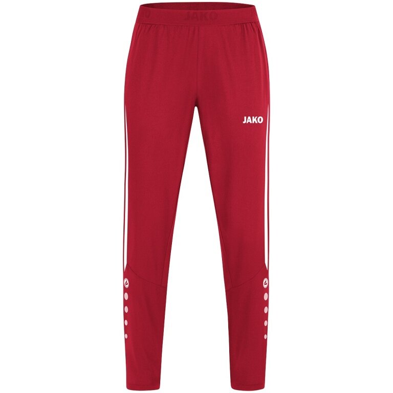 JAKO Sport-Freizeithose Power (Stretch-Micro-Twill) lang rot/weiss Damen