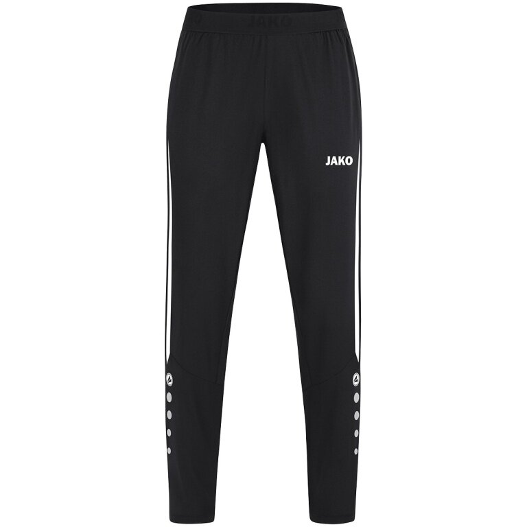 JAKO Sport-Freizeithose Power (Stretch-Micro-Twill) lang schwarz/weiss Damen