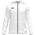 JAKO Kapuzenjacke One (Innenseite aus Micro-Fleece, 100% rec. Polyester) weiss Herren