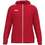 JAKO Kapuzenjacke One (Innenseite aus Micro-Fleece, 100% rec. Polyester) rot Herren