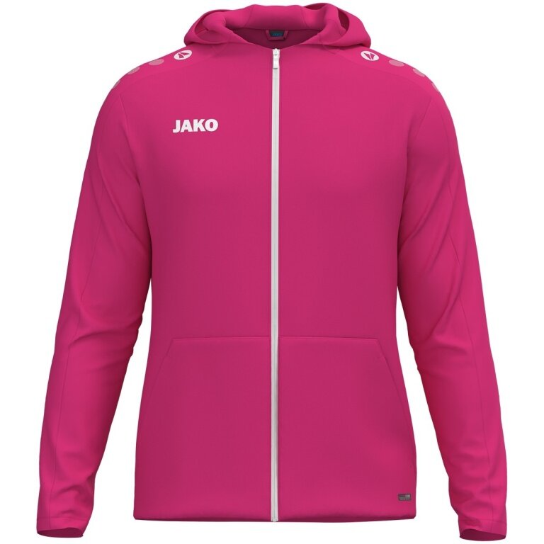 JAKO Kapuzenjacke One (Innenseite aus Micro-Fleece, 100% rec. Polyester) rosa Herren