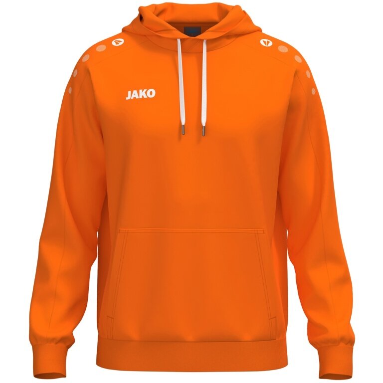 JAKO Kapuzenpullover One Sweat (Baumwolle-Mischung) neonorange Herren