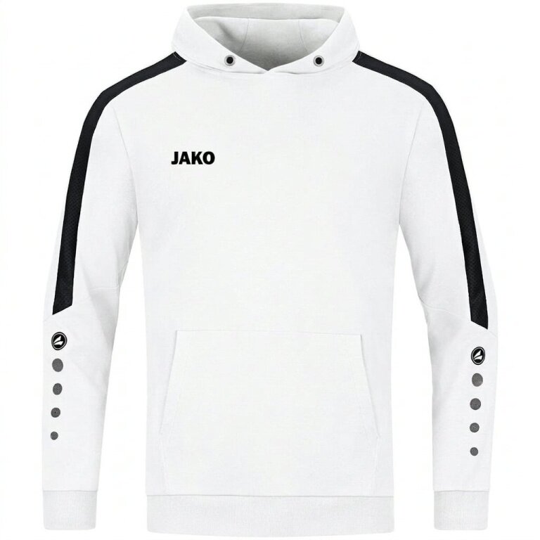 JAKO Kapuzenpullover (Hoodie) Power Kapuzensweat (Bio-Baumwolle) weiss Kinder