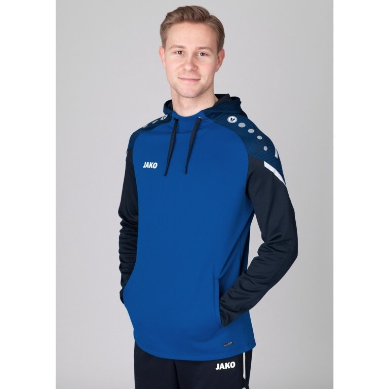 JAKO Kapuzensweat (Hoodie) Performance (Polyester-Fleece) royalblau/marineblau Herren