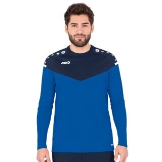 JAKO Sport-Langarmshirt Sweat Champ 2.0 (100% Polyester) blau/marine Herren