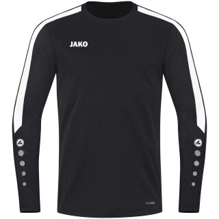 JAKO Sport-Langarmshirt Sweat Power (rec. Polyester, hohe Bewegungsfreiheit) schwarz Kinder