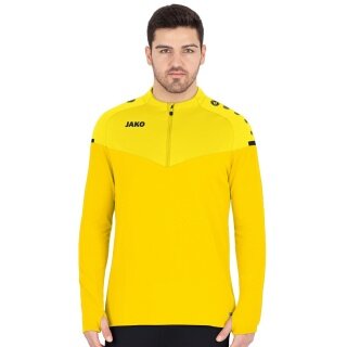 JAKO Sport-Langarmshirt Ziptop Champ 2.0 (100% Polyester) gelb Herren