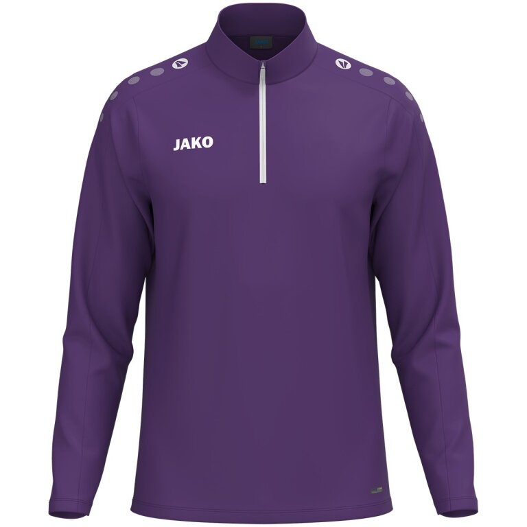 JAKO Langarmshirt Ziptop One (100% rec. Polyester, Innenseite aus Micro-Fleece) violett Kinder