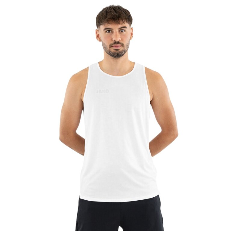 JAKO Lauf-Tanktop Light Flow (ärmellos) weiss Herren