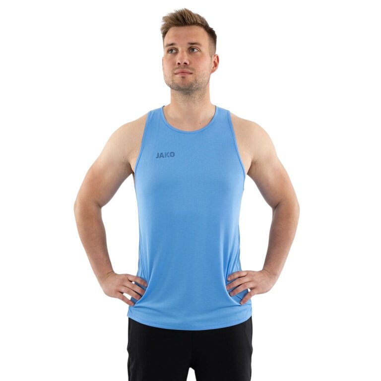 JAKO Lauf-Tanktop Light Flow (ärmellos) hellblau Herren