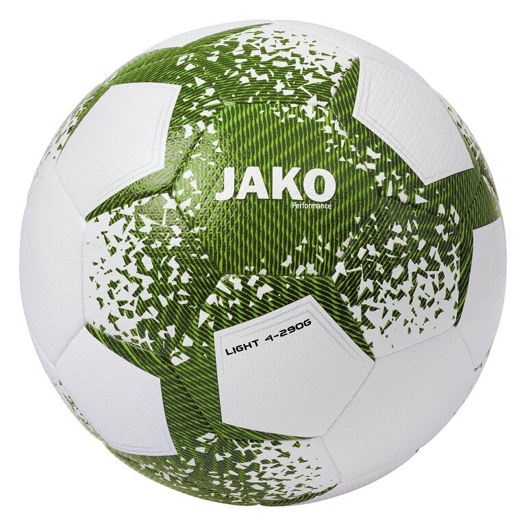 JAKO Freizeitball Lightball Performance (Größe 4-290g) weiss/khakigrün - 1 Ball