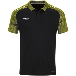 JAKO Sport-Polo Performance (atmungsaktiv, schnelltrocknend) schwarz/gelb Kinder