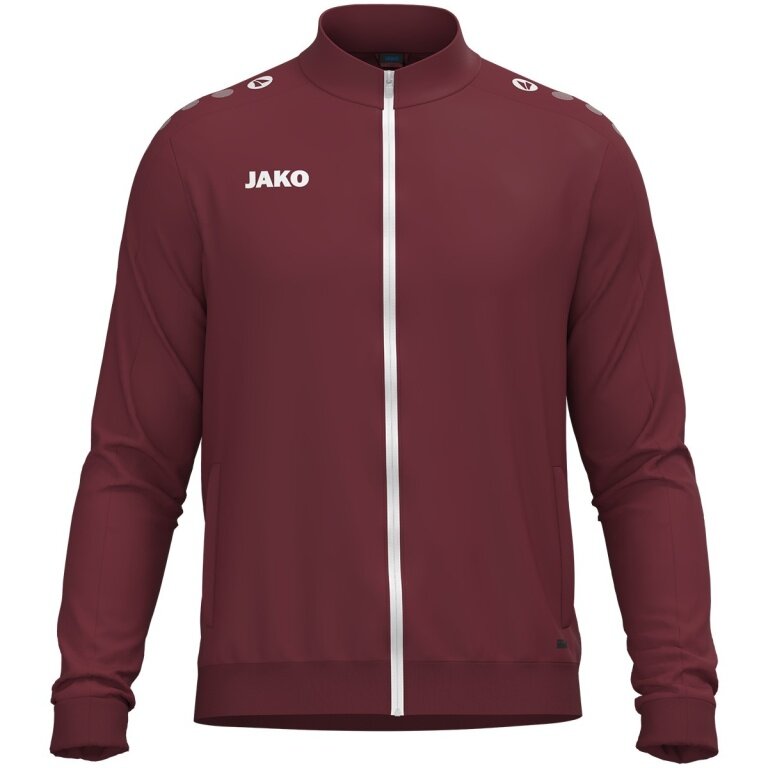 JAKO Polyesterjacke One (100% rec. Polyester) bordeauxrot Herren
