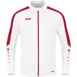 JAKO Polyesterjacke Power (100% rec. Polyester) weiss/rot Herren