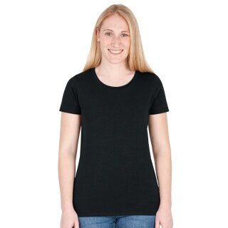 JAKO Freizeit-Shirt Organic Stretch (Bio-Baumwolle) schwarz Damen