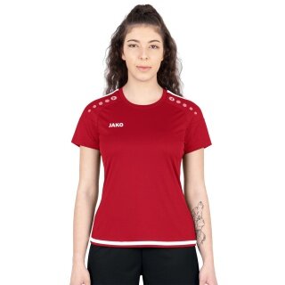 JAKO Sport-Shirt Trikot Striker 2.0 KA (100% Polyester Keep Dry) rot/weiss Damen