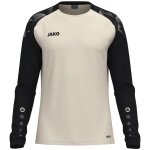JAKO Sport-Langarmshirt Sonic Sweat (schnelltrocknend, strapazierfähig) creamweiss/schwarz Herren