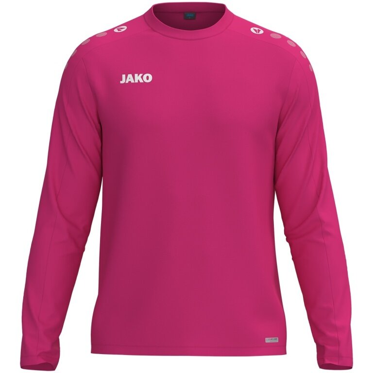 JAKO Sport-Langarmshirt Sweat One (Polyester-Fleece) rosa Herren
