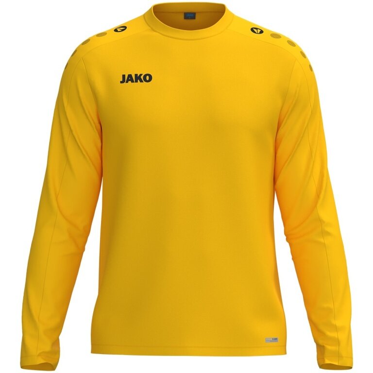 JAKO Sport-Langarmshirt Sweat One (Polyester-Fleece) gelb Herren