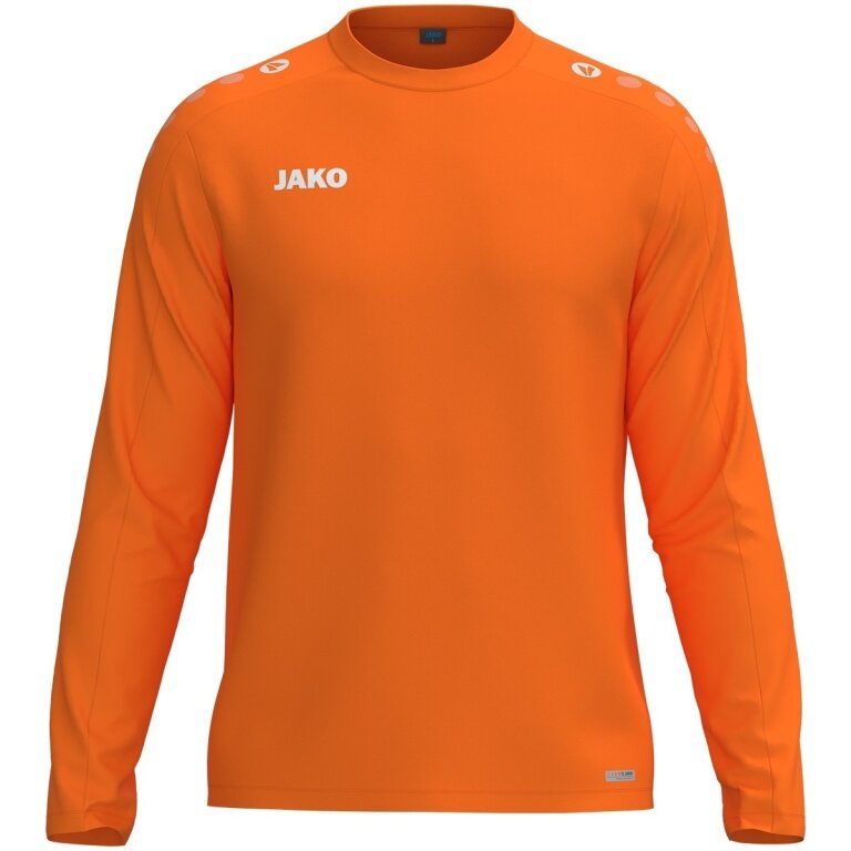 JAKO Sport-Langarmshirt Sweat One (Polyester-Fleece) orange Herren
