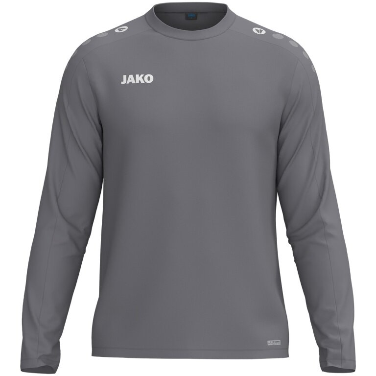 JAKO Sport-Langarmshirt Sweat One (Polyester-Fleece) grau Herren