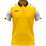JAKO Sport-Polo Dynamic (Polyester-Mini-Piquet) gelb/weiss/schwarz Kinder