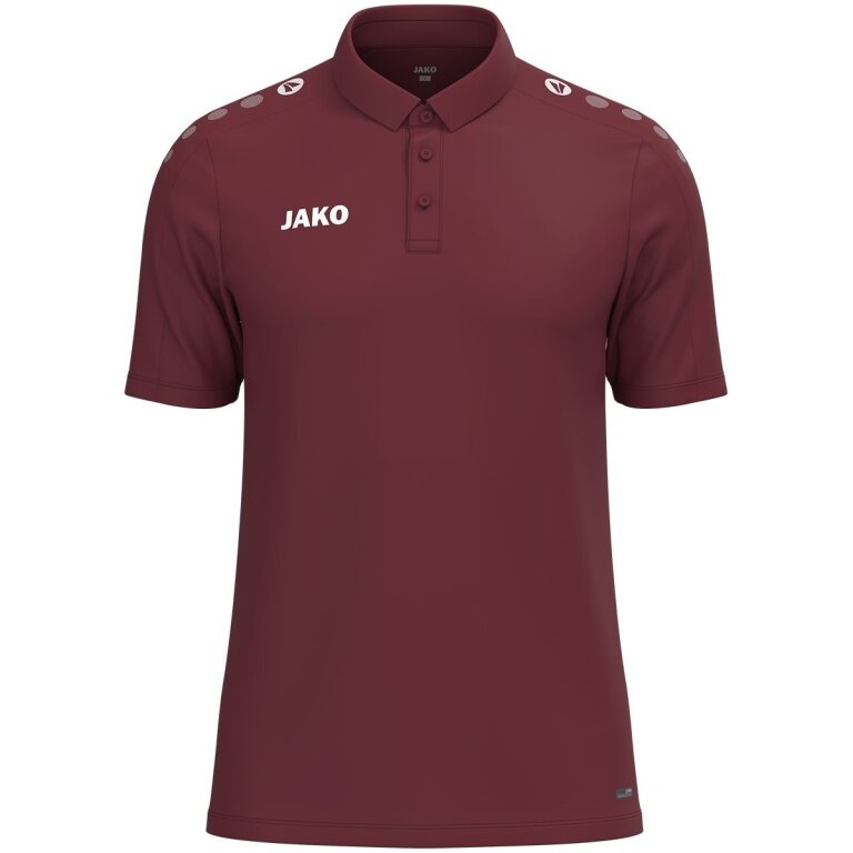 JAKO Sport-Polo One (Polyester-Mini-Piquet) bordeauxrot Herren