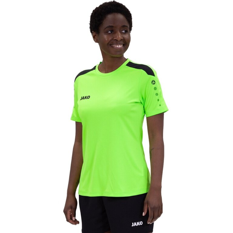 JAKO Sport-Shirt Trikot Power (Polyester-Interlock, strapazierfähig) neongrün Damen