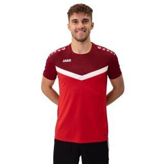JAKO Sport-Tshirt Iconic (Polyester-Micro-Mesh) rot/weinrot Herren