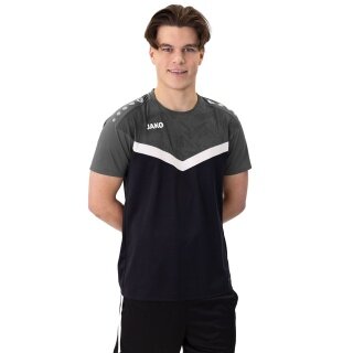 JAKO Sport-Tshirt Iconic (Polyester-Micro-Mesh) schwarz/anthrazitgrau Herren