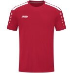 JAKO Sport-Tshirt Trikot Power (Polyester-Interlock, strapazierfähig) rot Kinder