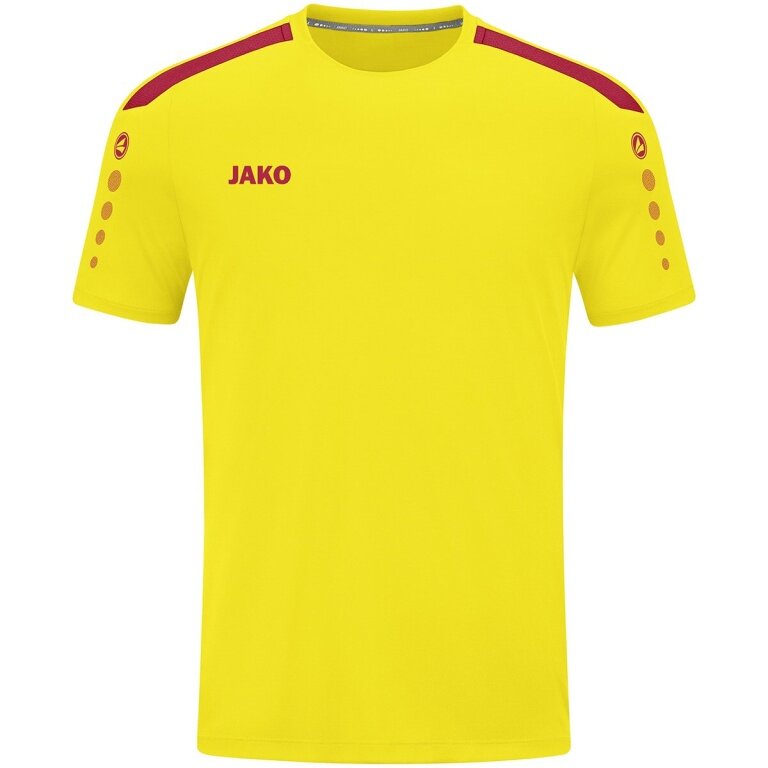 JAKO Sport-Tshirt Trikot Power (Polyester-Interlock, strapazierfähig) gelb/rot Kinder