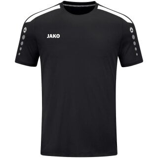 JAKO Sport-Tshirt Trikot Power (Polyester-Interlock, strapazierfähig) schwarz Kinder
