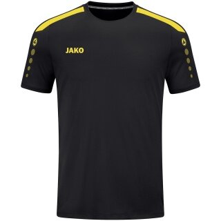 JAKO Sport-Tshirt Trikot Power (Polyester-Interlock, strapazierfähig) schwarz/gelb Kinder