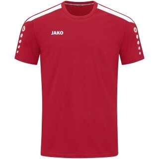 JAKO Sport-Tshirt Power (strapazierfähig, angenehmes Tragegefühl) rot Kinder