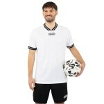 JAKO Sport-Tshirt Retro Trikot (V-Ausschnitt, atmungsaktiv) kurzarm weiss/schwarz Herren