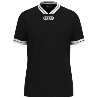 JAKO Sport-Tshirt Retro Trikot (V-Ausschnitt, atmungsaktiv) kurzarm schwarz/weiss Herren