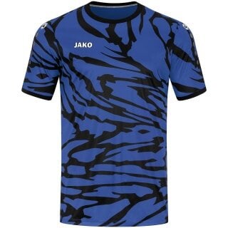 JAKO Sport-Tshirt Trikot Animal (Polyester-Interlock, angenehmes Tragegefühl) royalblau/schwarz Herren