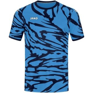 JAKO Sport-Tshirt Trikot Animal (Polyester-Interlock, angenehmes Tragegefühl) blau/marineblau Kinder