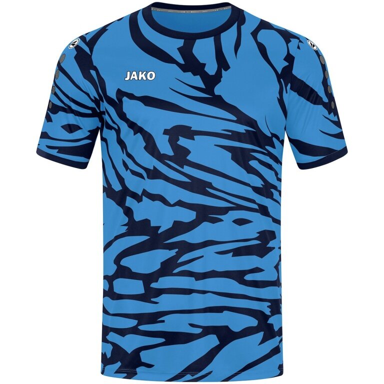 JAKO Sport-Tshirt Trikot Animal (Polyester-Interlock, angenehmes Tragegefühl) blau/marineblau Kinder