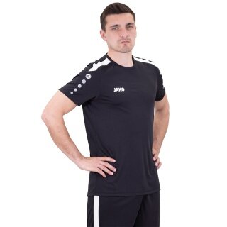 JAKO Sport-Tshirt Trikot Power (Polyester-Interlock, strapazierfähig) schwarz Herren