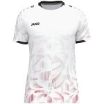 JAKO Sport-Tshirt Trikot Sonic KA (schnelltrocknend, strapazierfähig) weiss/rot/grau Kinder