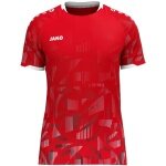 JAKO Sport-Tshirt Trikot Sonic KA (schnelltrocknend, strapazierfähig) rot/schwarz/weiss Herren