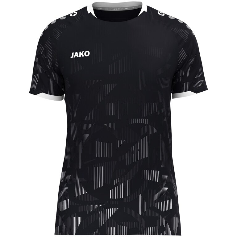 JAKO Sport-Tshirt Trikot Sonic KA (schnelltrocknend, strapazierfähig) schwarz/anthrazitgrau/weiss Kinder