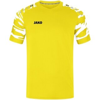 JAKO Sport-Tshirt Trikot Wild (Polyester-Stretch-Jersey) gelb/weiss Herren