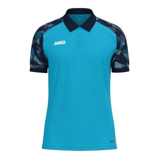 JAKO Sport-Polo Sonic (leicht, atmungsaktiv) aquablau/marineblau Jungen